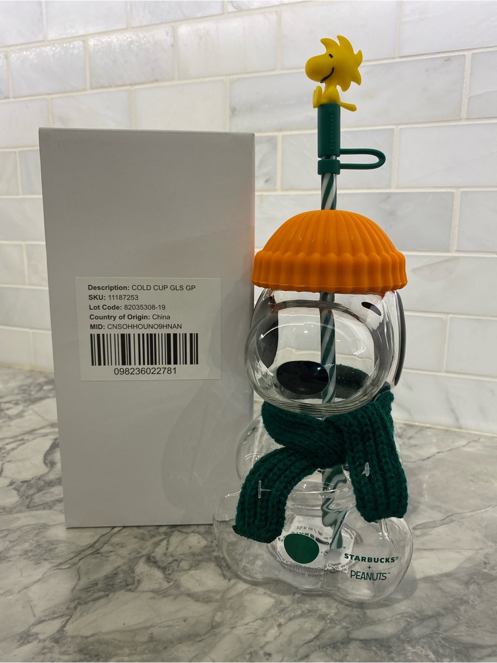 Starbucks Peanuts Snoopy Glass Cup 2026 Limited Edition